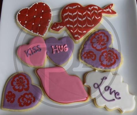 Valentine's Day sugar cookies