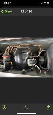 Freezer Compressor and condenser fan motor