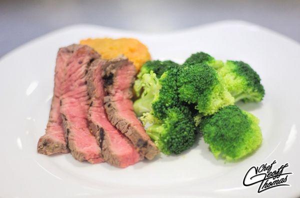 Grilled Steak and Broccoli