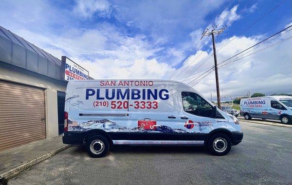 New truck is ready to go! Call (210)520-3333 to schedule your plumbing appointment today!