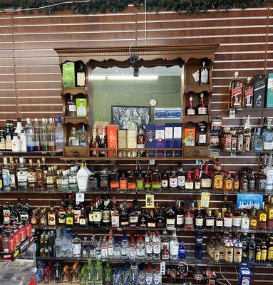 Lots of your favorite choices of liquor