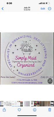 Simply Maid Organized