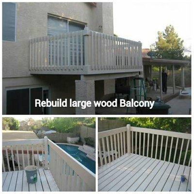 REBUILT BALCONY