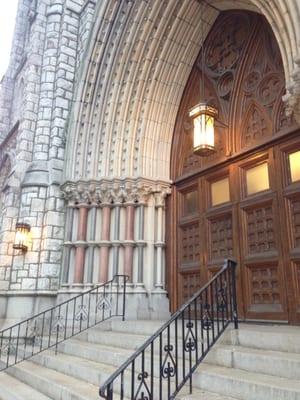 Entrance to the church