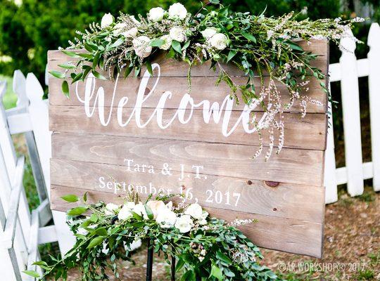 Personalized wedding decor!