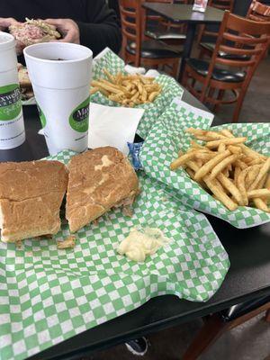 The Cuban and fries.