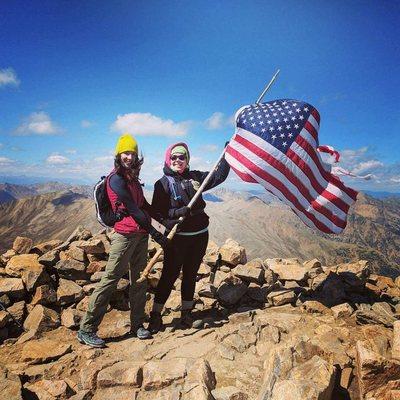 Hiking Mount Elbert.