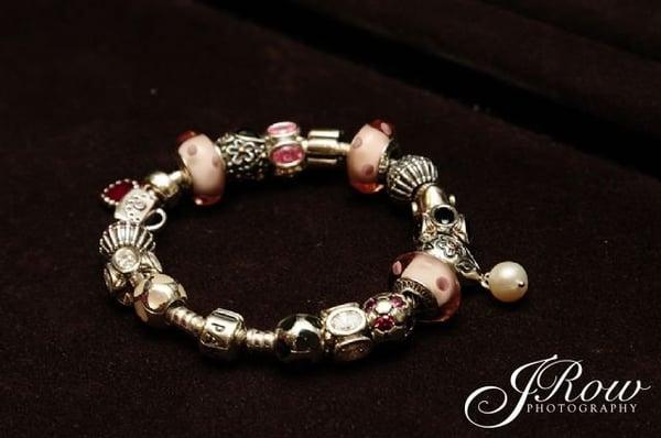 Miss Maryland 2010's Pandora bracelet.