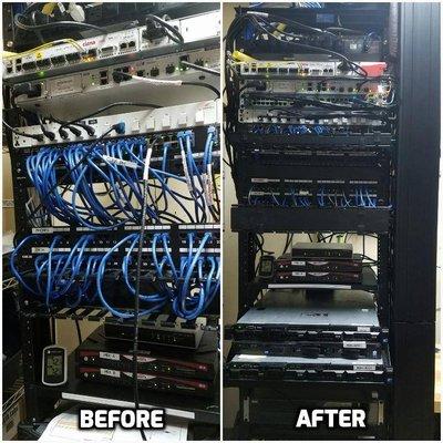 BlackStone Networks has certified low voltage technicians that can make your data room look great!