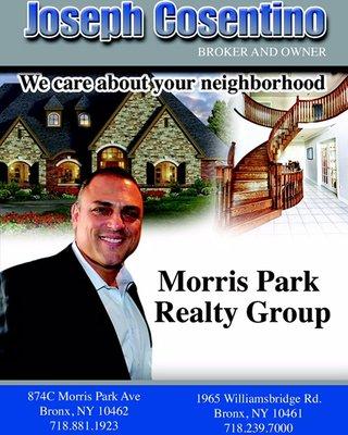 Joseph Cosentino  Morris Park Realty Group Broker/Owner