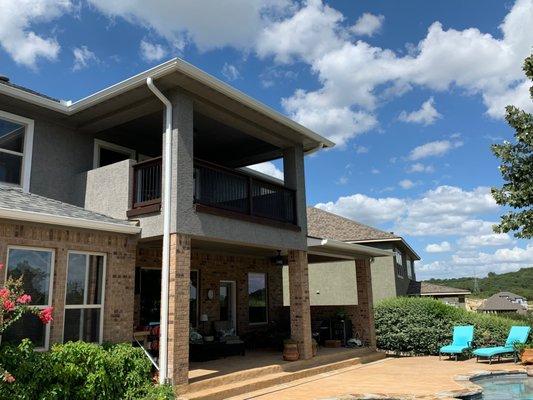 New gutters and a fresh paint job for this beautiful home.