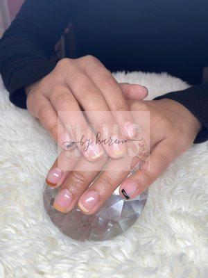 Gel Manicure with French Design