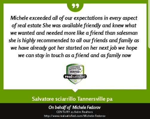 See more reviews at:  http://www.realsatisfied.com/Michele-Fedorov