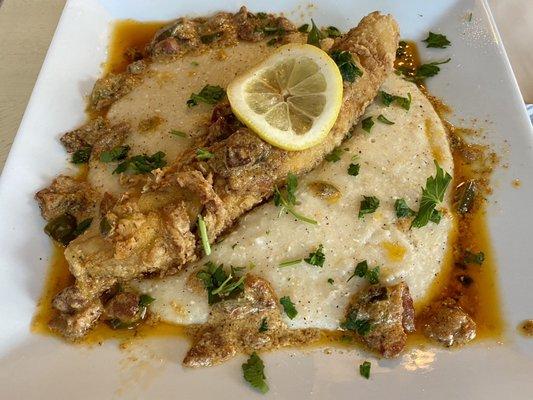 Fried Whiting & Grits