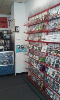 Game wall at The Video Game Post in Wilkes-Barre, PA.