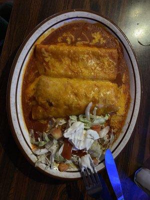 Chicken and Cheese Enchiladas