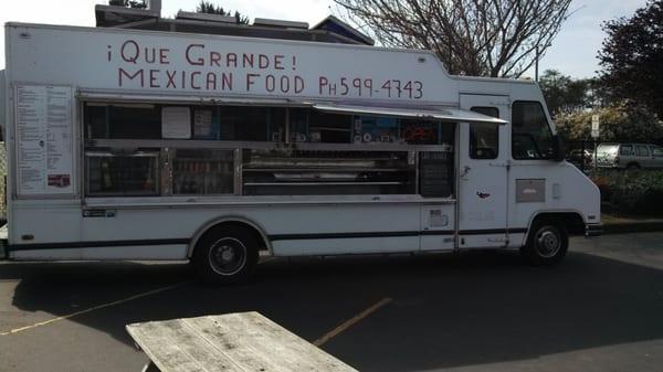 The truck parked on Central Avenue at McKinleyville Home and Garden Center.