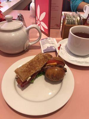 A few of the tiny sandwiches served with afternoon tea.