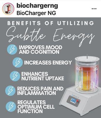 Raise your vibration with the Biocharger NG