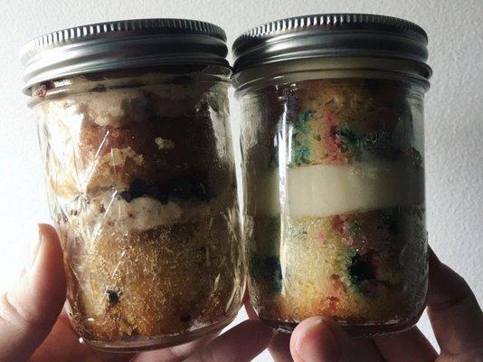 Confetti cake jar and cookie dough cake jar