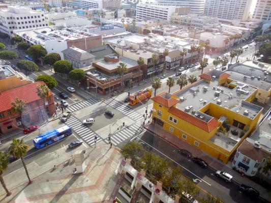 View of 4th St & Wilshire from conference room window at our new office at 401 Wilshire Blvd,12th Floor, eff. March 13, 2015.