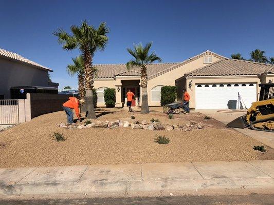 Finishing up a front yard remodel