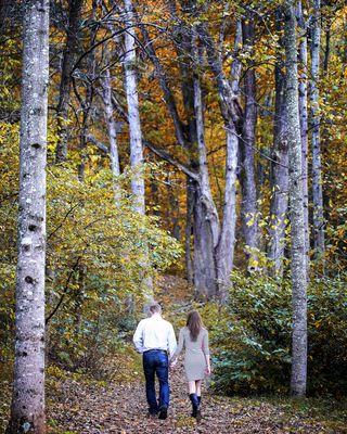 Engagement Portraits at Saunders-Monticello Trails in Charlottesville Virginia