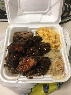 Large jerk chicken meal