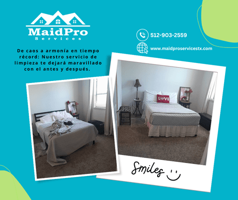 Bedroom Cleaning by https://maidproservicestx.com/services