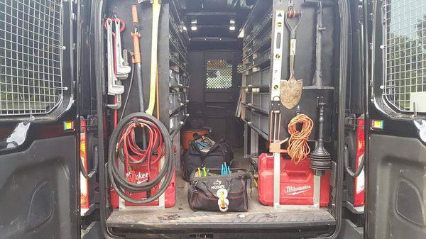 Nothing better then having a well stocked and organized plumbing truck