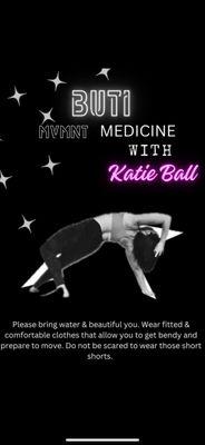 Buti MVMNT with Katie Ball This Thursday 6:15pm. Logon to Urban Bungee. Com and claim your spot now.