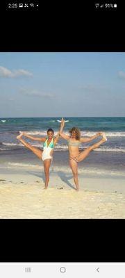 Sophia (myself) @ AnnMarie group Yoga and Pilates Retreat leaders in Tulum, Mexico