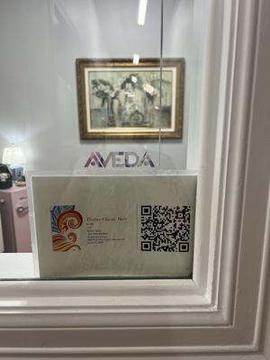 A boutique Aveda Hair salon