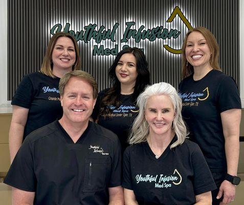 The awesome team at Youthful Infusion Med Spa in Grande Medical Center, Tyler!