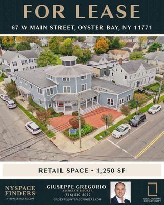 For Lease - Oyster Bay, NY