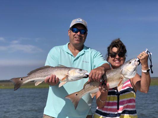 A redfish double.