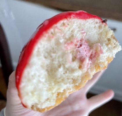 Strawberries and Kreme donut - with less filling than I thought :(