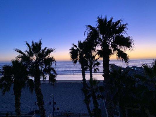 Sunset from the patio of #60 condo