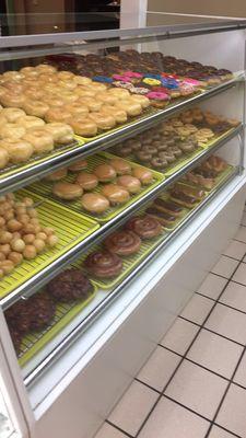 The donut selection