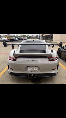 2017 Porsche wrapped in gloss storm grey