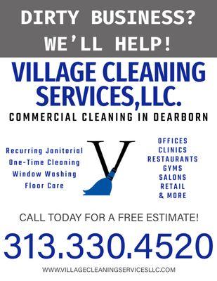 Dirty Business?

We'll Help!