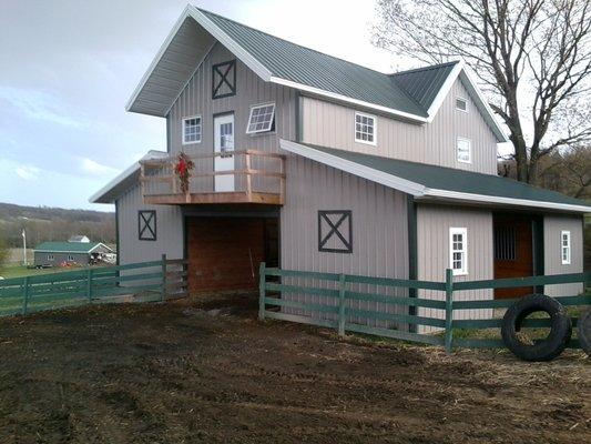 Custom pole barn