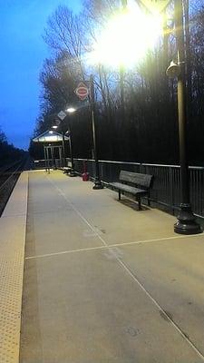 Part of the waiting area at this local VRE Station at Rippon Landing