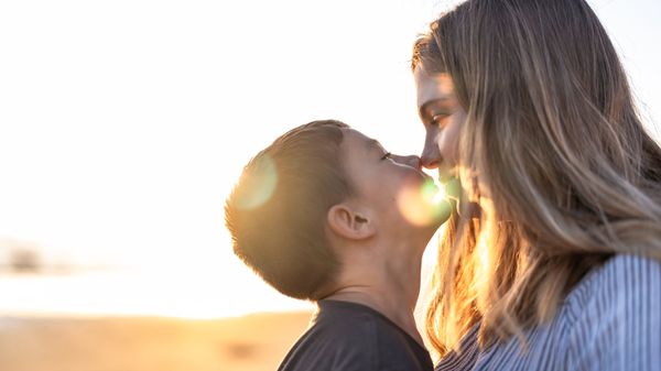 Mother son photo shoot