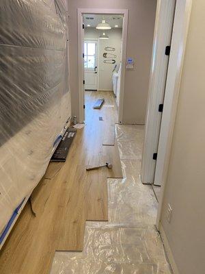 Luxury Vinyl Plank Installation