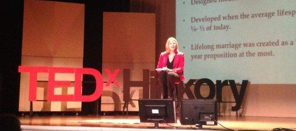 Liza Shaw, speaking at TedXHickory.