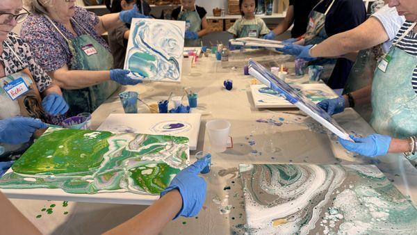 Fluid Art Class in San Diego