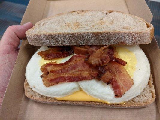 Sourdough breakfast sandwich