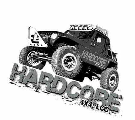 Hardcore 4x4 logo design