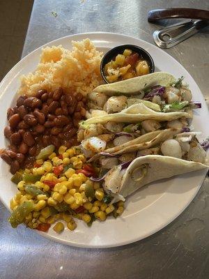 One of our many tasty specials. Shrimp tacos. Stop in on Thursday's and see what's on the special menu.